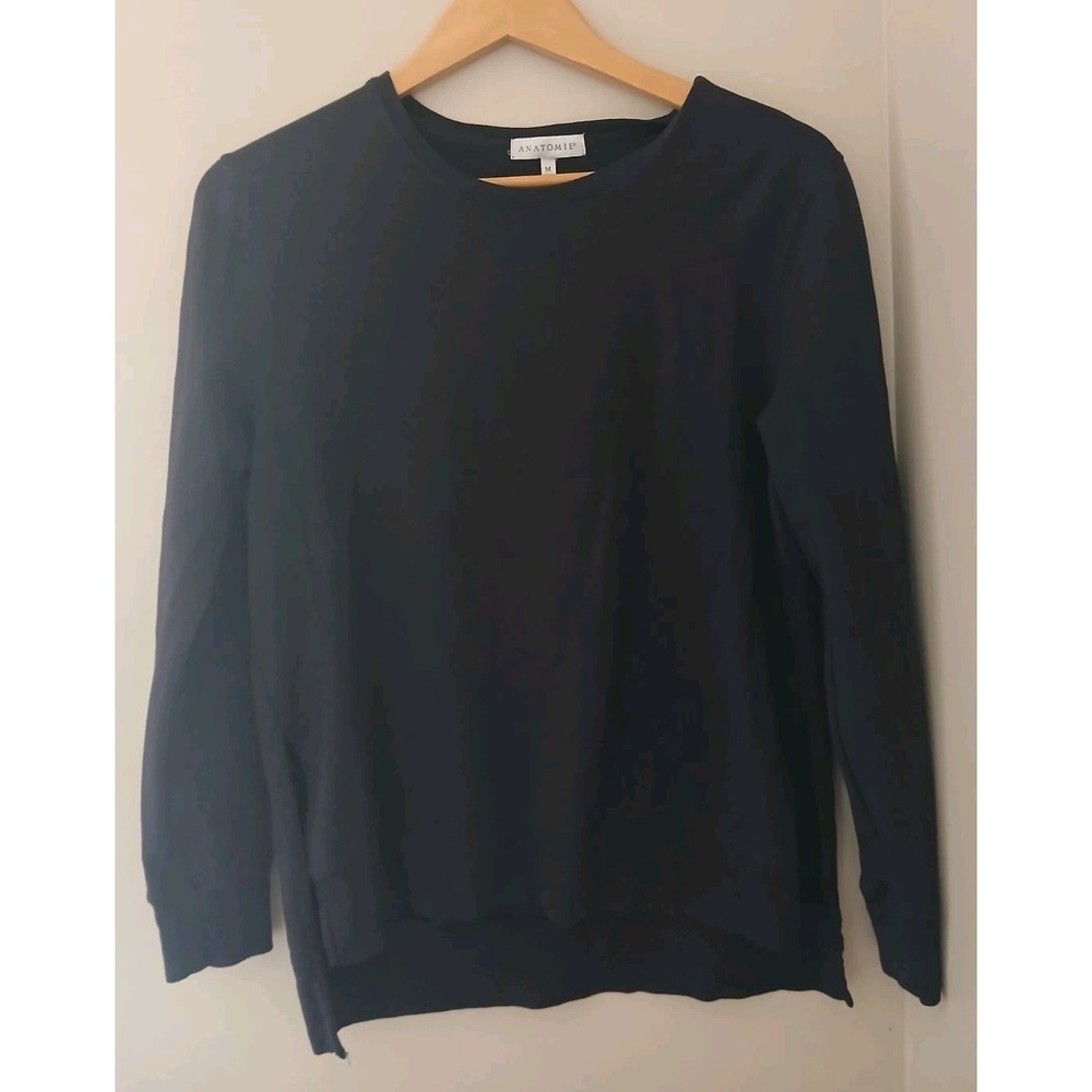 Anatomie L/S Pima Cotton Pima Top Size Medium Quiet Luxury Elevated Essential